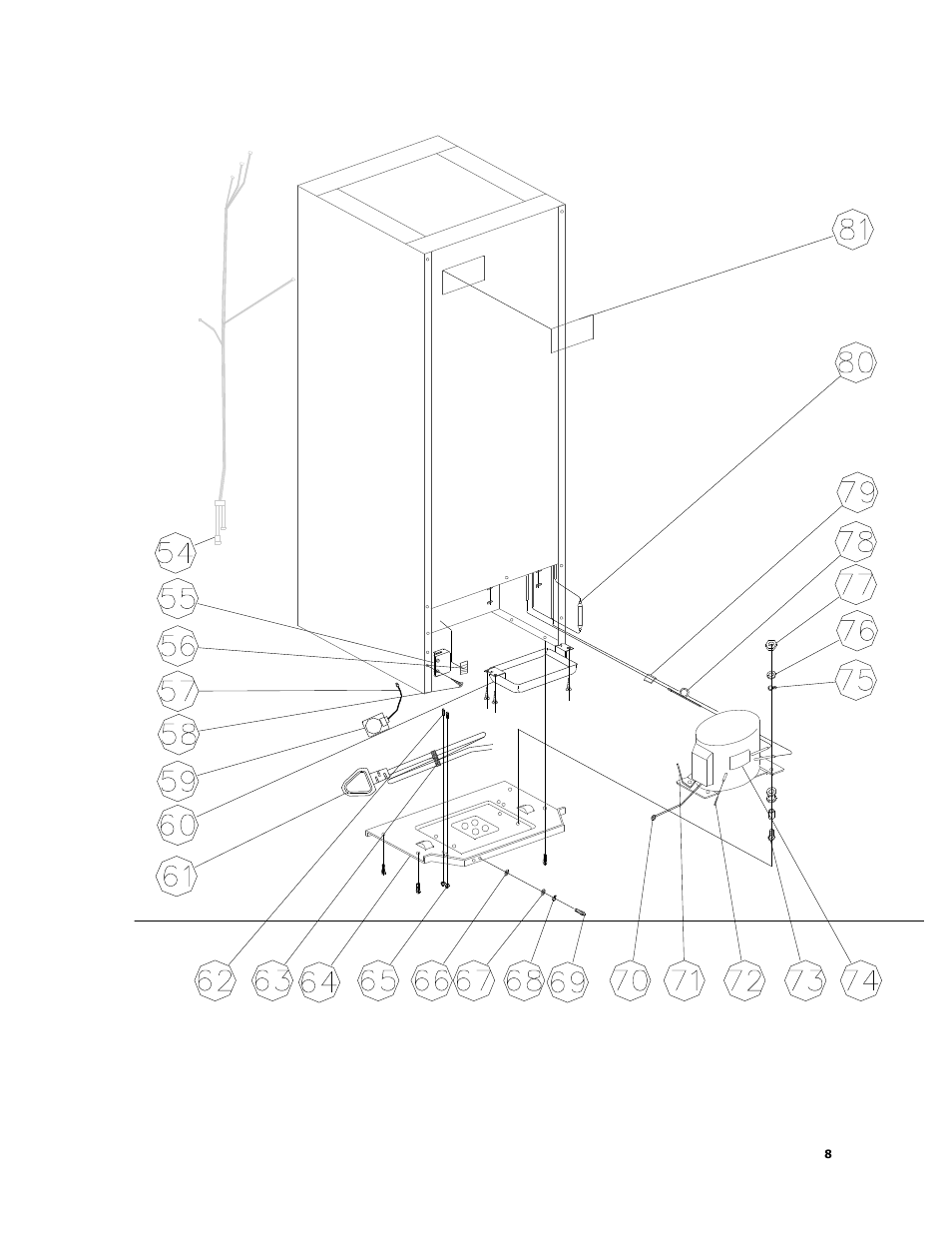 Rf 800 exploded diagram | Equator RF 800 User Manual | Page 9 / 24