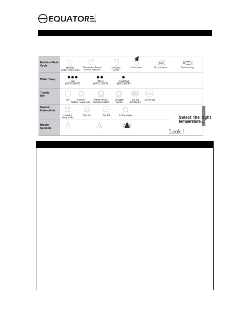 Understanding fabric care labels, Winterizing your washer-dryer | Equator EZ 1720 V User Manual | Page 20 / 23