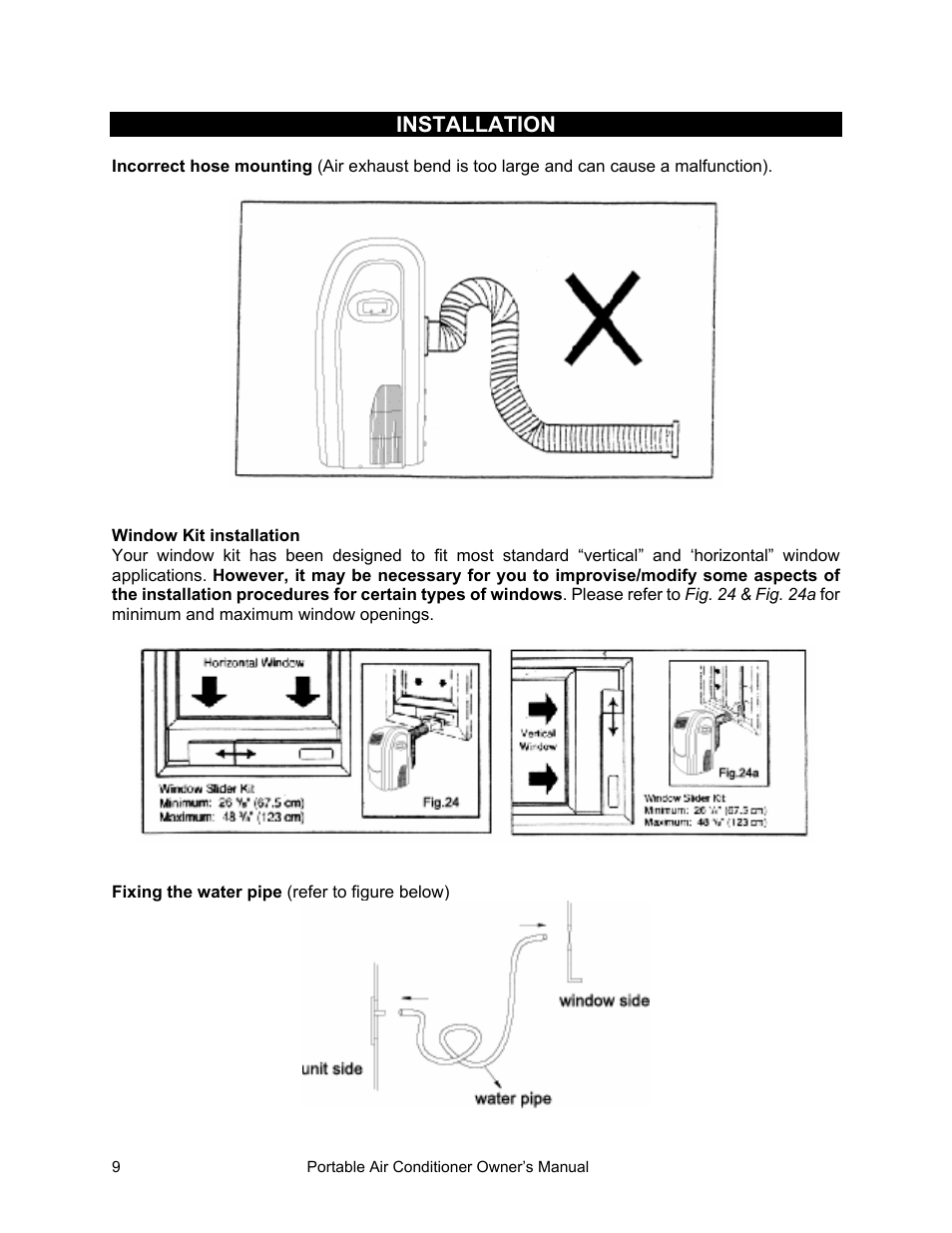 Installation | Equator PAC 10 User Manual | Page 10 / 20