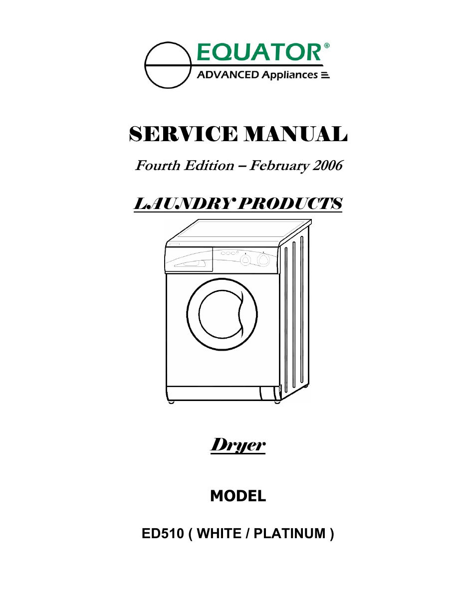 Equator ED510 User Manual | 7 pages