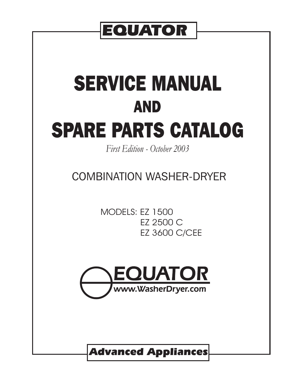 Equator EZ 2500 C User Manual | 25 pages