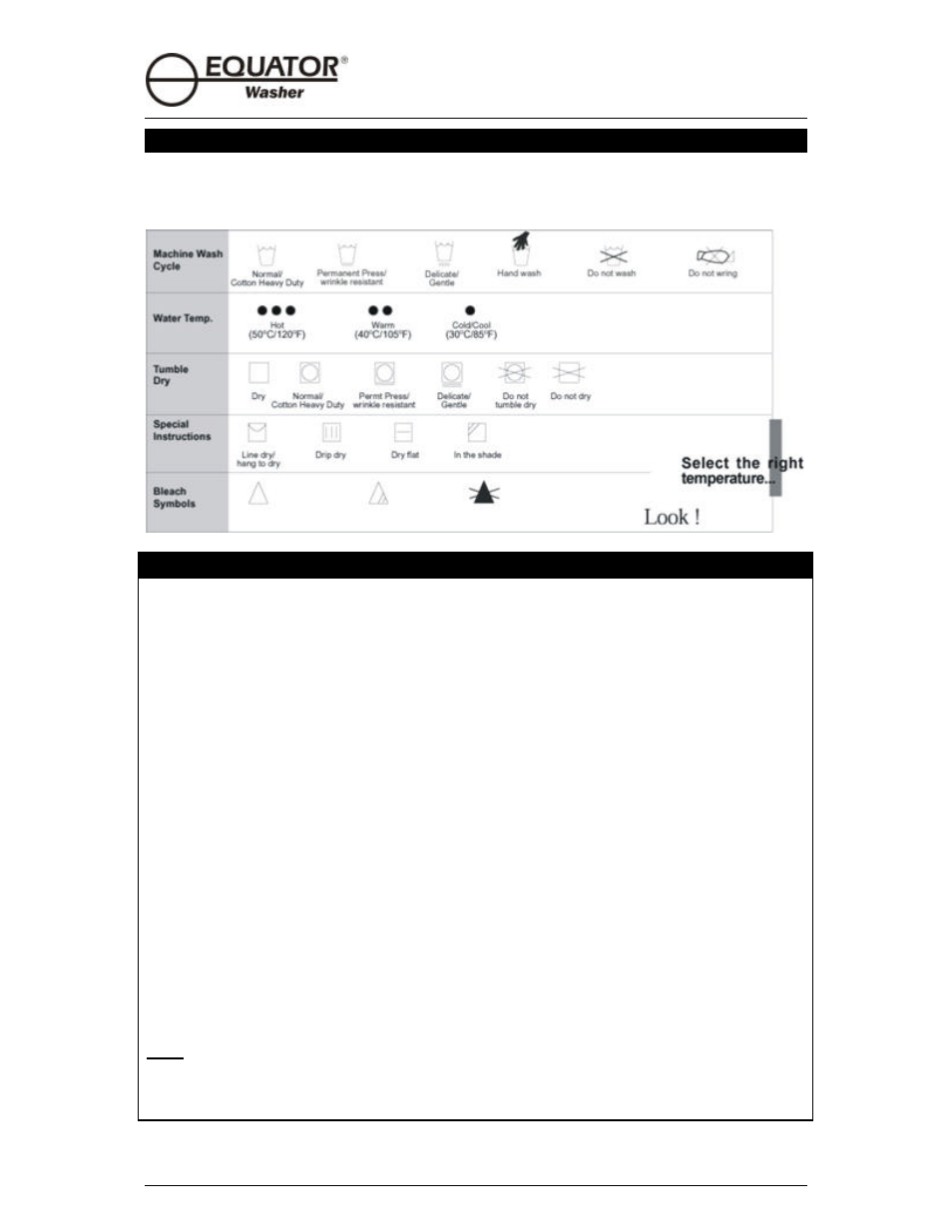 Understanding fabric care labels, Winterizing your washer | Equator EW510 User Manual | Page 19 / 22