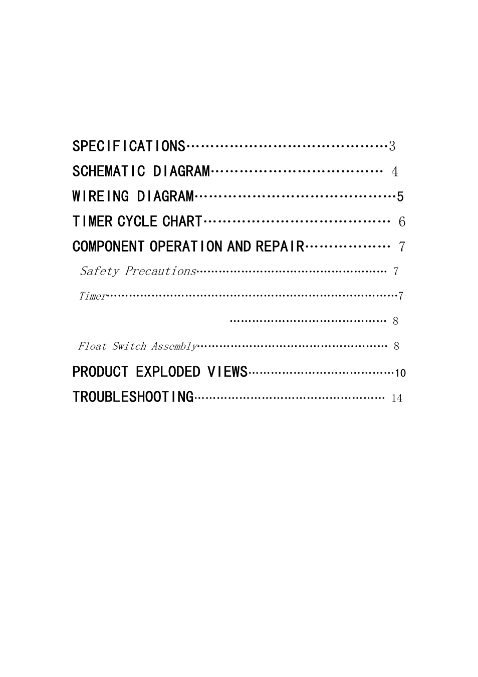 Equator WB 818 User Manual | Page 2 / 13