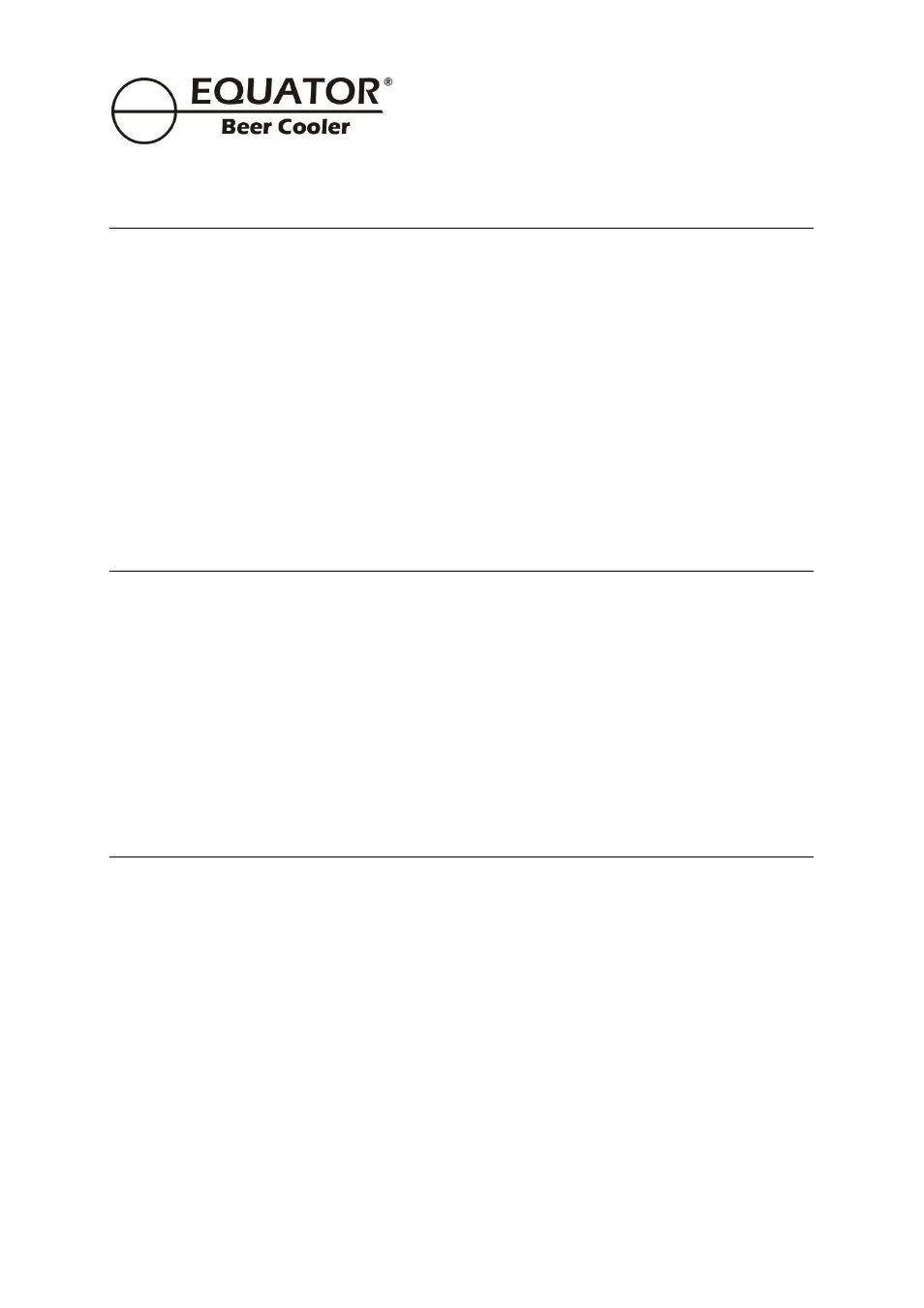 Warranty service, General, Service & support | Equator BCR 500 User Manual | Page 4 / 18