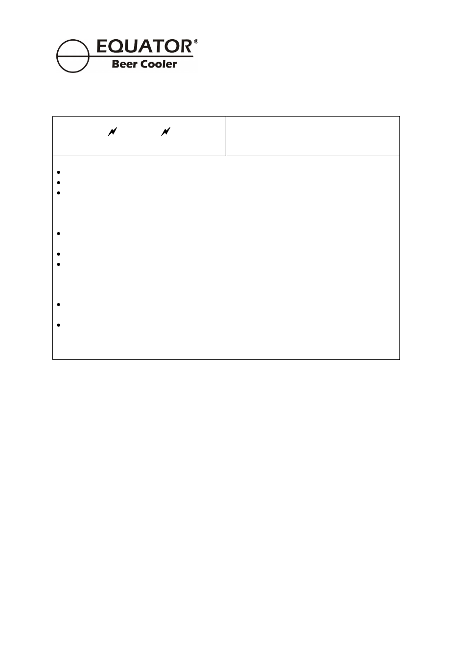 Important safety instructions | Equator BCR 500 User Manual | Page 6 / 18