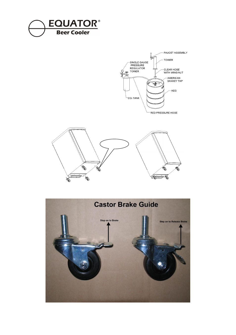 Installation instructions for beer keg | Equator BCR 500 User Manual | Page 9 / 18