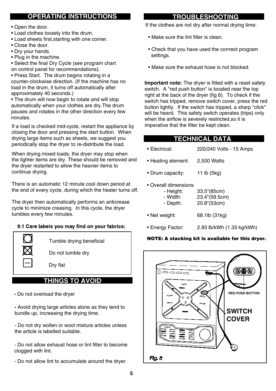 Equator CL 837 V User Manual | Page 6 / 7