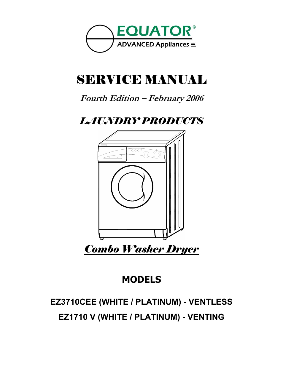 Equator EZ 1710 V User Manual | 9 pages