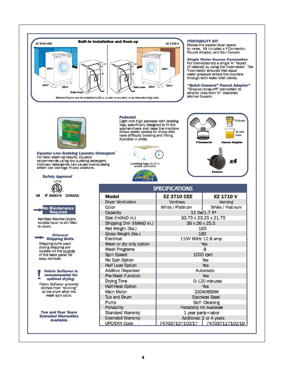 Equator EZ 1710 V User Manual | Page 4 / 9