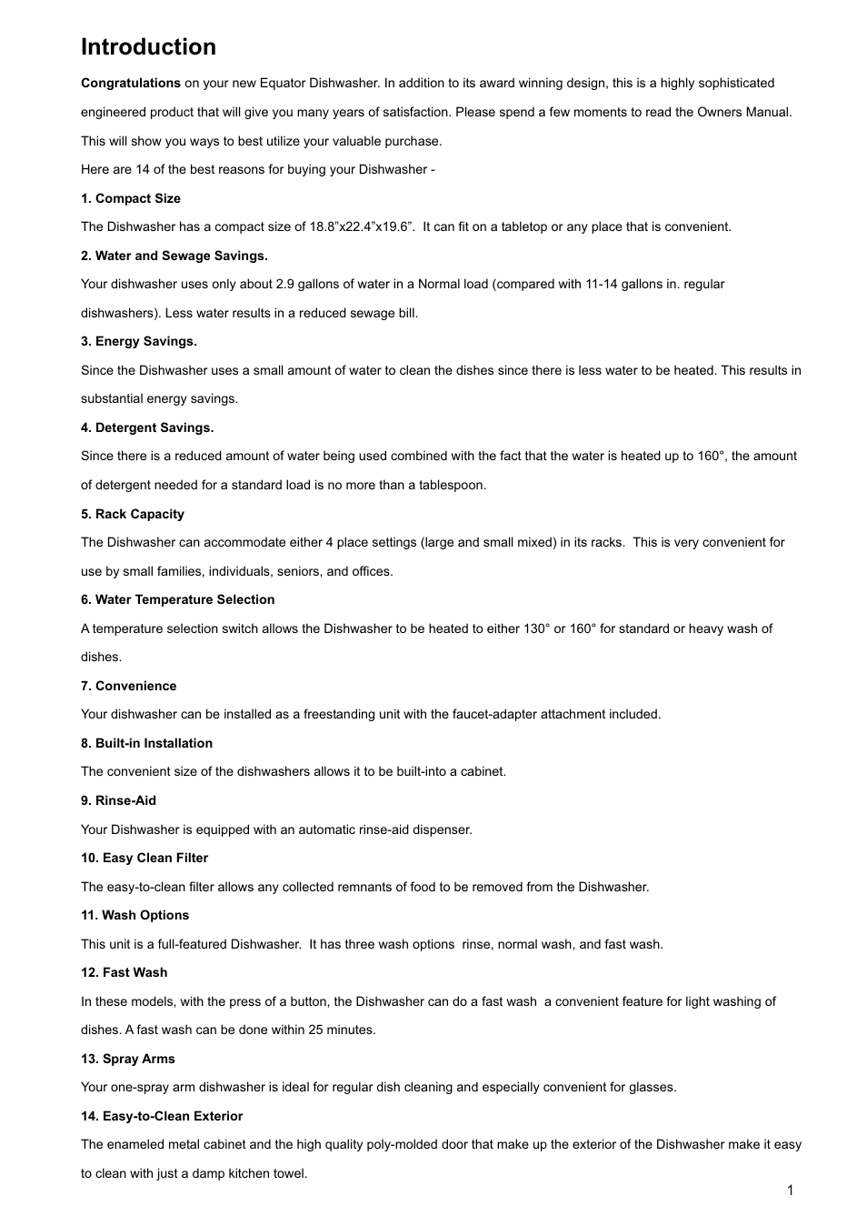 Introduction | Equator CD400 User Manual | Page 3 / 12