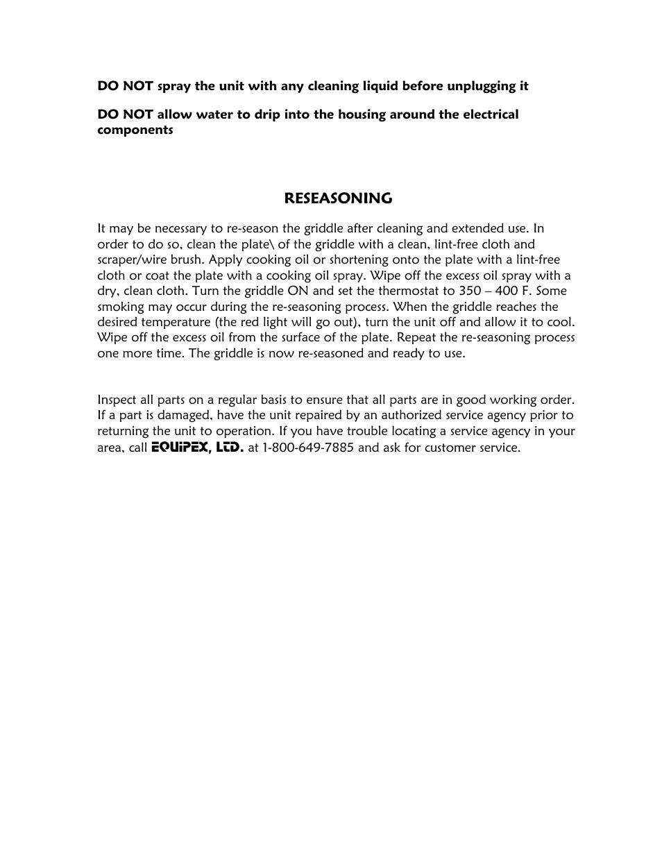 Reseasoning | Equipex PSE-600 User Manual | Page 4 / 4