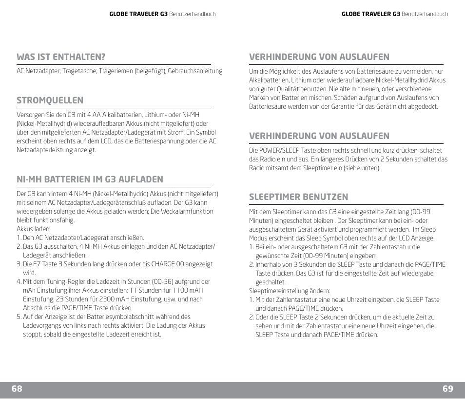 Eton G3 User Manual | Page 35 / 57