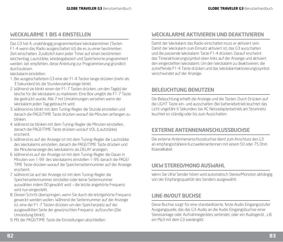 Eton G3 User Manual | Page 42 / 57