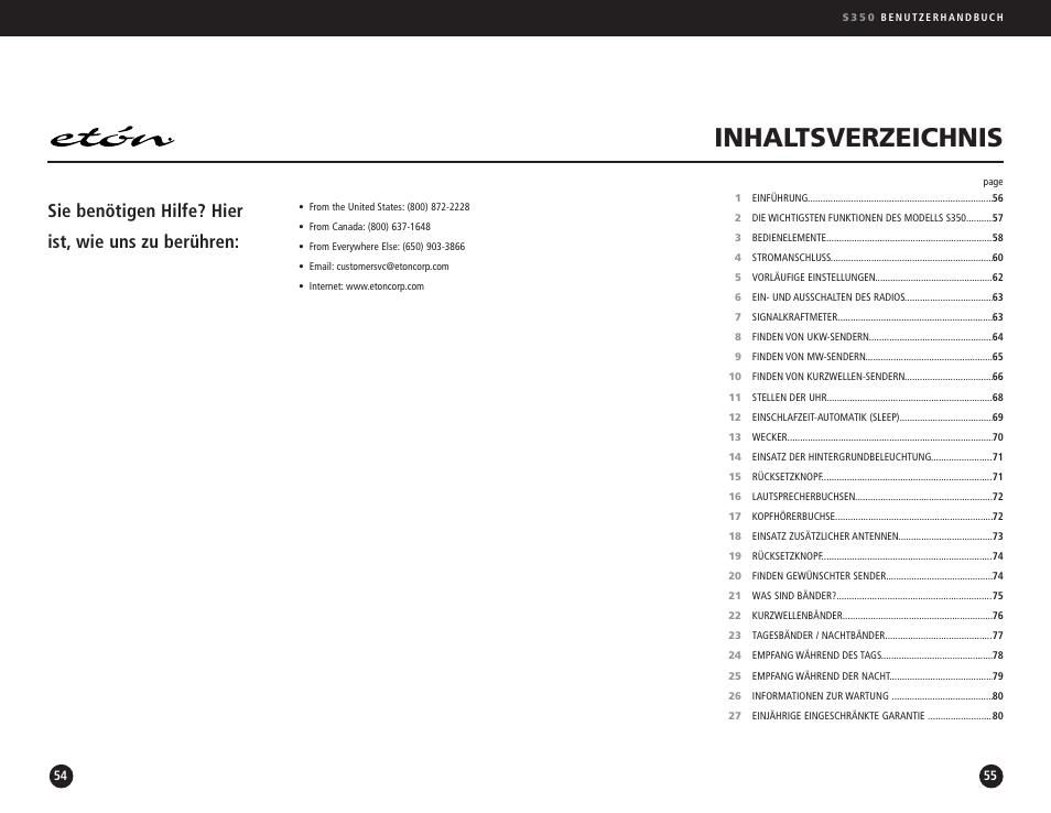 Eton S350 User Manual | Page 28 / 68