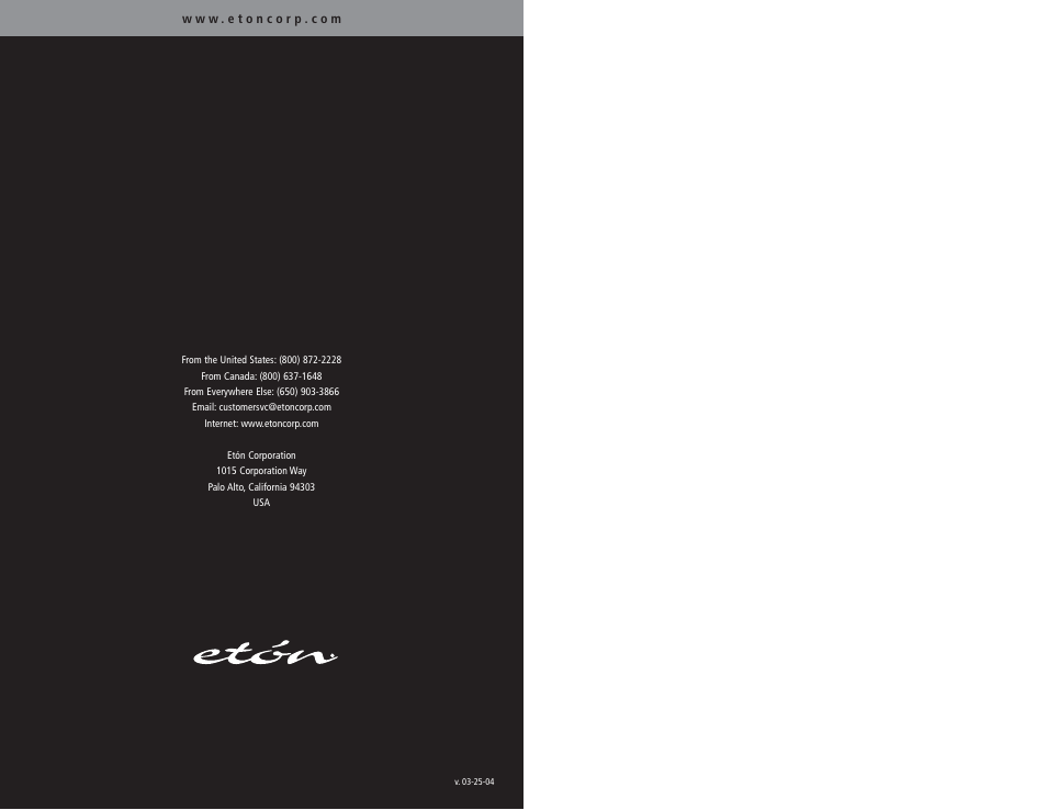 Eton S350 User Manual | Page 68 / 68