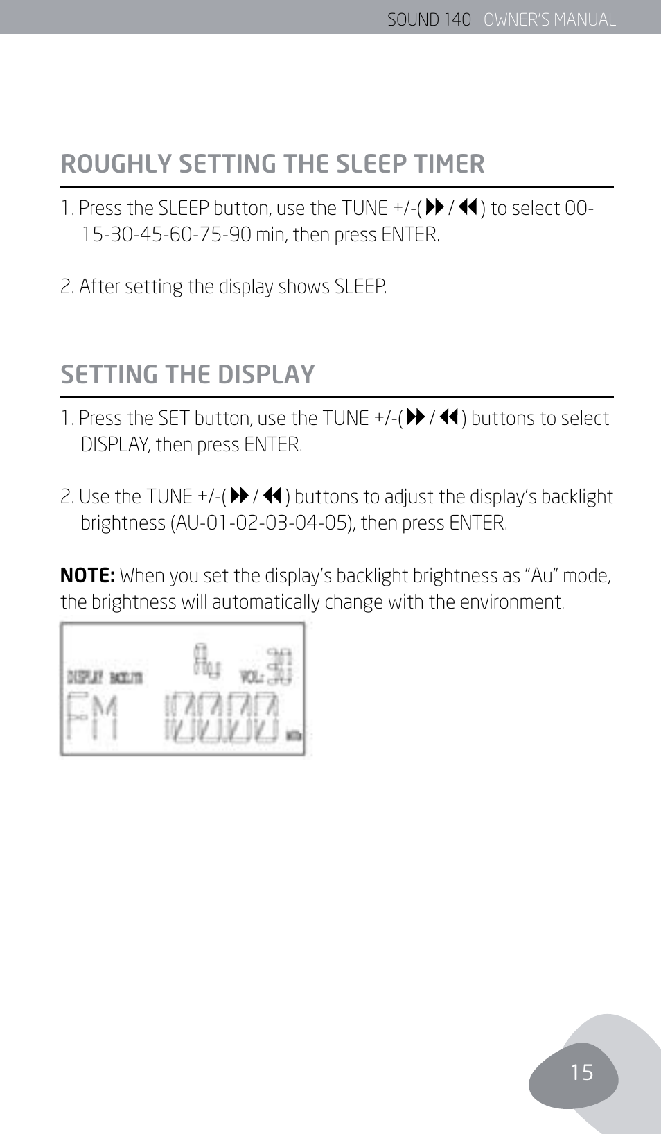 Eton SOUND 140 User Manual | Page 15 / 74