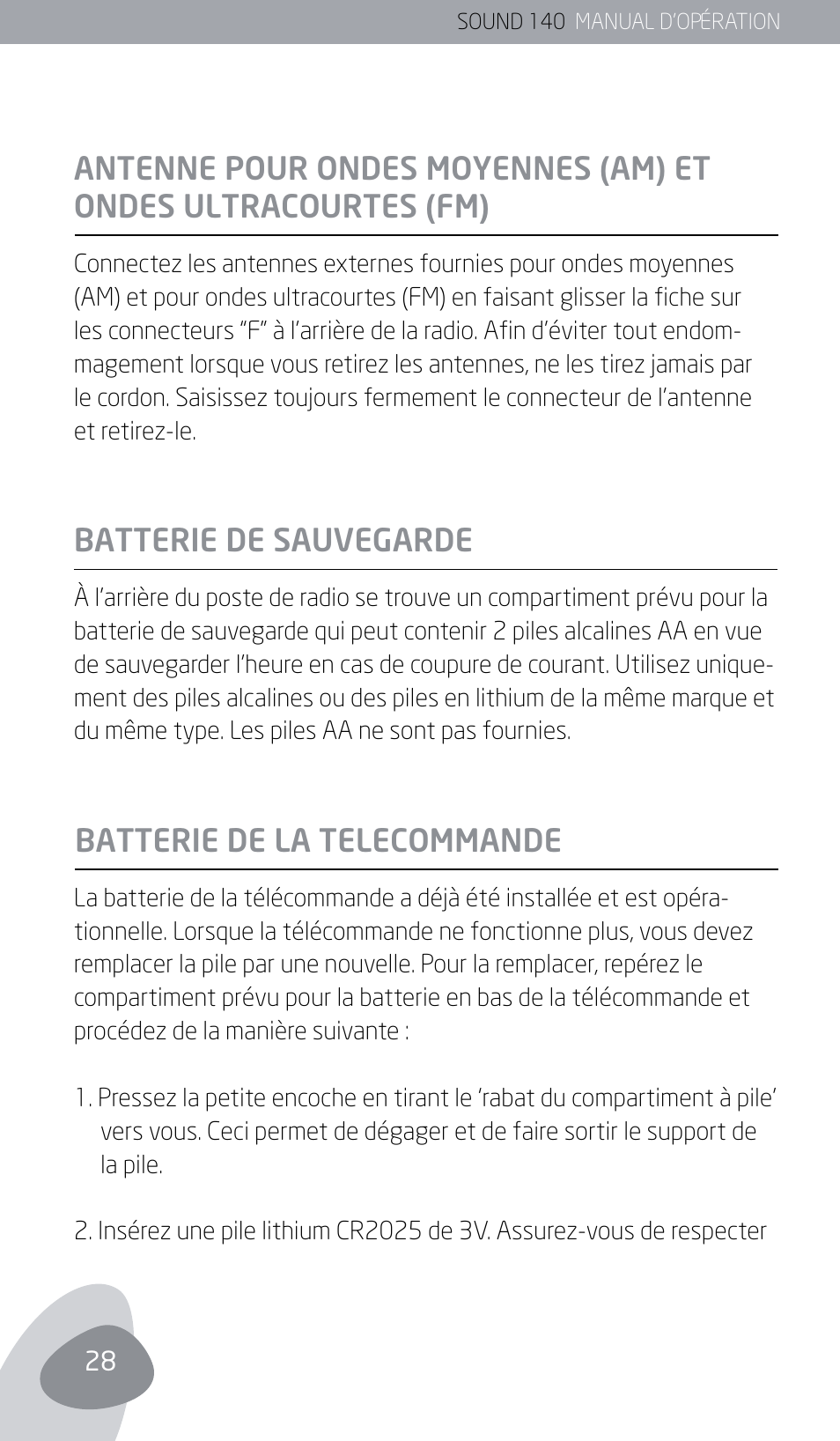 Eton SOUND 140 User Manual | Page 28 / 74