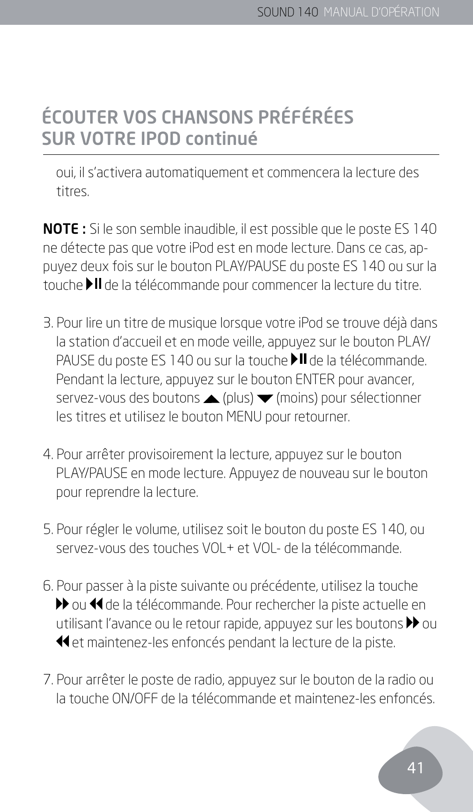 Eton SOUND 140 User Manual | Page 41 / 74