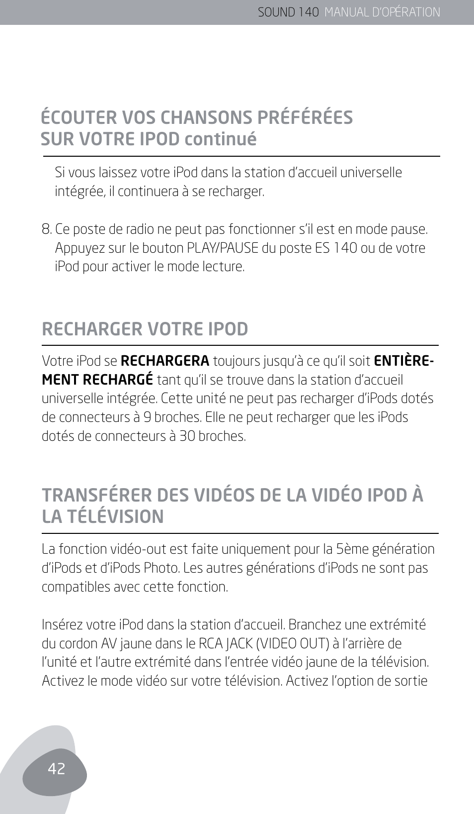 Eton SOUND 140 User Manual | Page 42 / 74