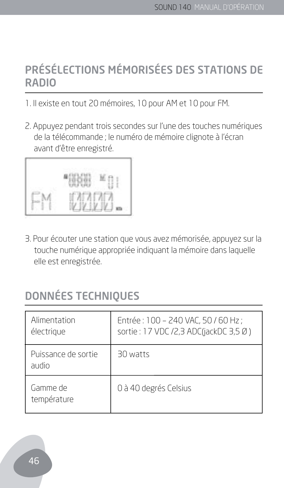 Eton SOUND 140 User Manual | Page 46 / 74