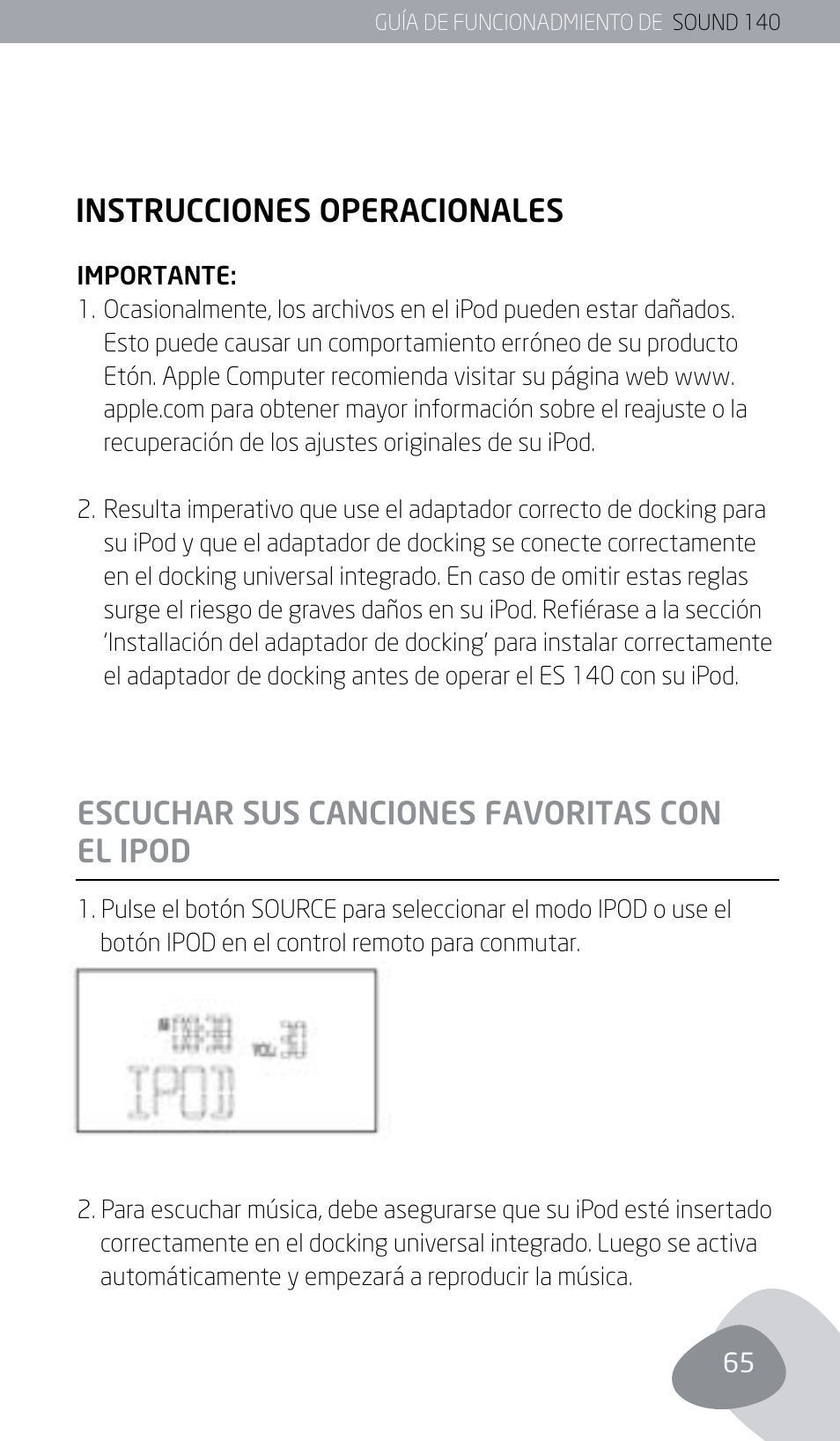 Eton SOUND 140 User Manual | Page 65 / 74