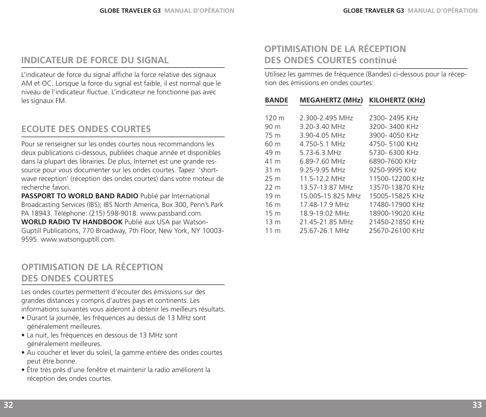 Eton GLOBE TRAVELER G3 User Manual | Page 17 / 37