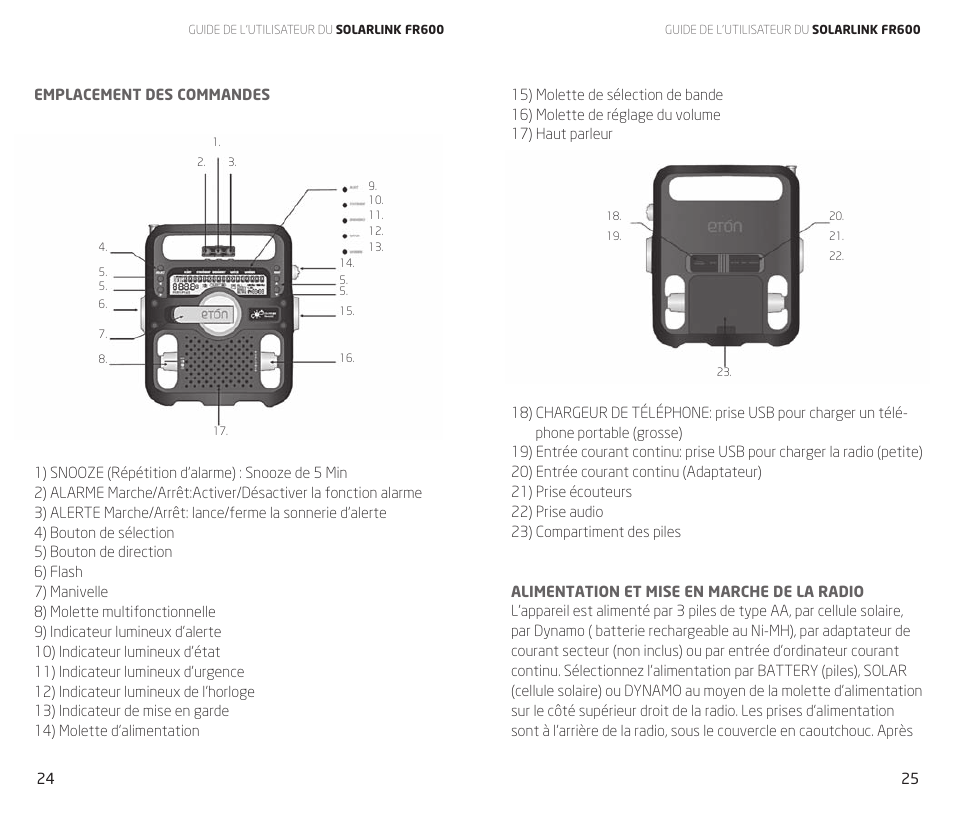 Eton FR600 User Manual | Page 13 / 32