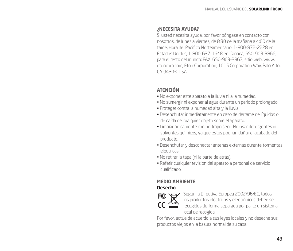 Eton FR600 User Manual | Page 22 / 32