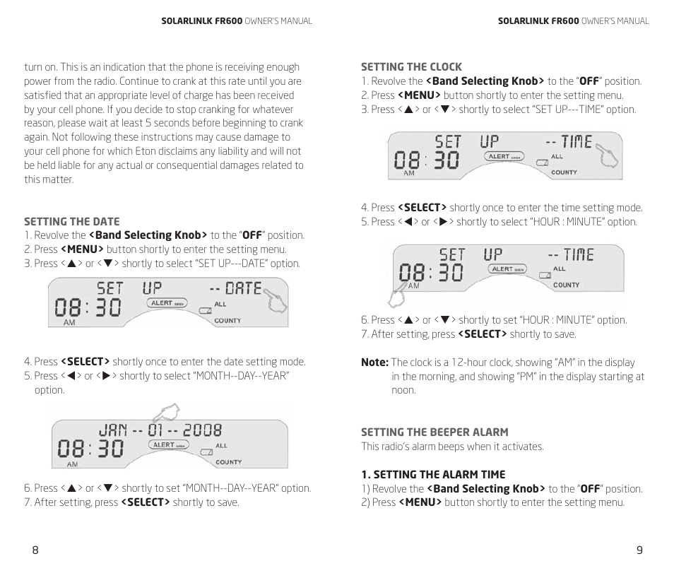 Eton FR600 User Manual | Page 5 / 32