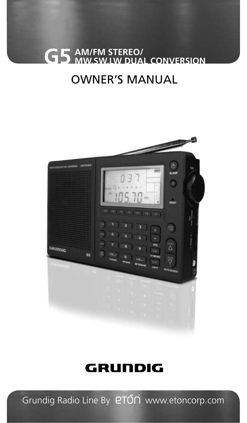 Eton Grundig G5 User Manual | 43 pages