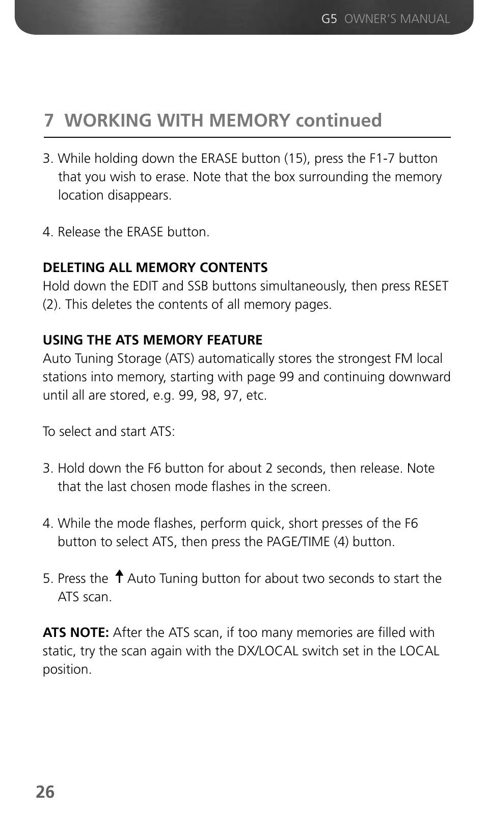 Eton Grundig G5 User Manual | Page 28 / 43