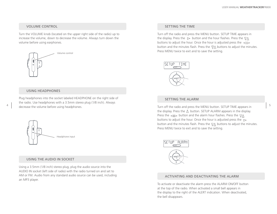 Eton WEATHERTRACKER ARCFR800R User Manual | Page 3 / 32