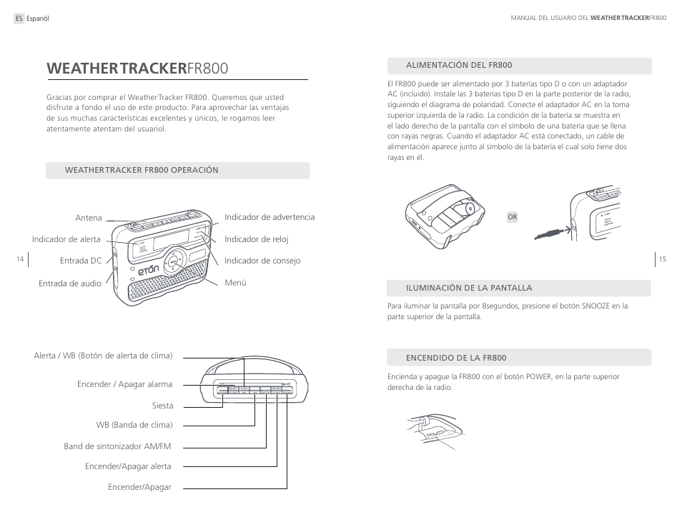 Weathertracker fr800, Sire n single coun ty | Eton WEATHERTRACKER ARCFR800R User Manual | Page 8 / 32