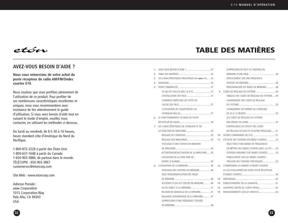 Eton Elite E10 User Manual | Page 17 / 80