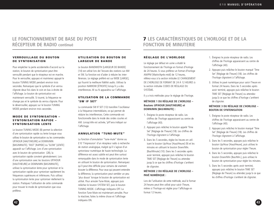 Continué | Eton Elite E10 User Manual | Page 22 / 80