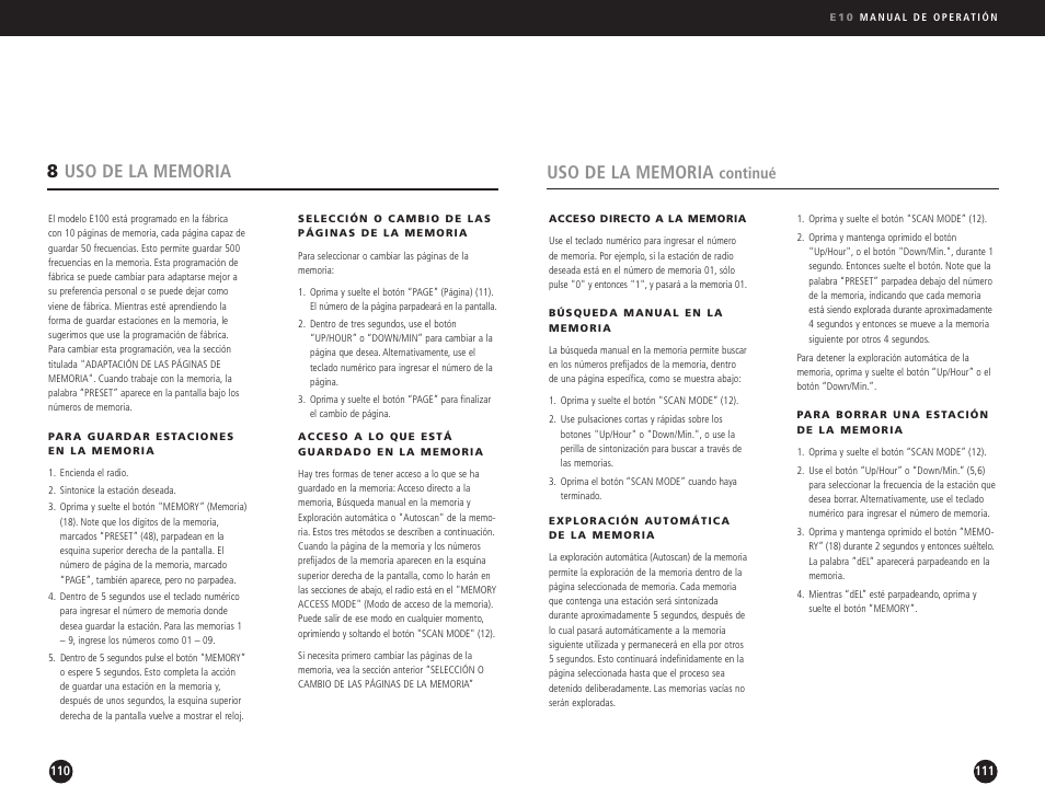 Continué | Eton Elite E10 User Manual | Page 56 / 80