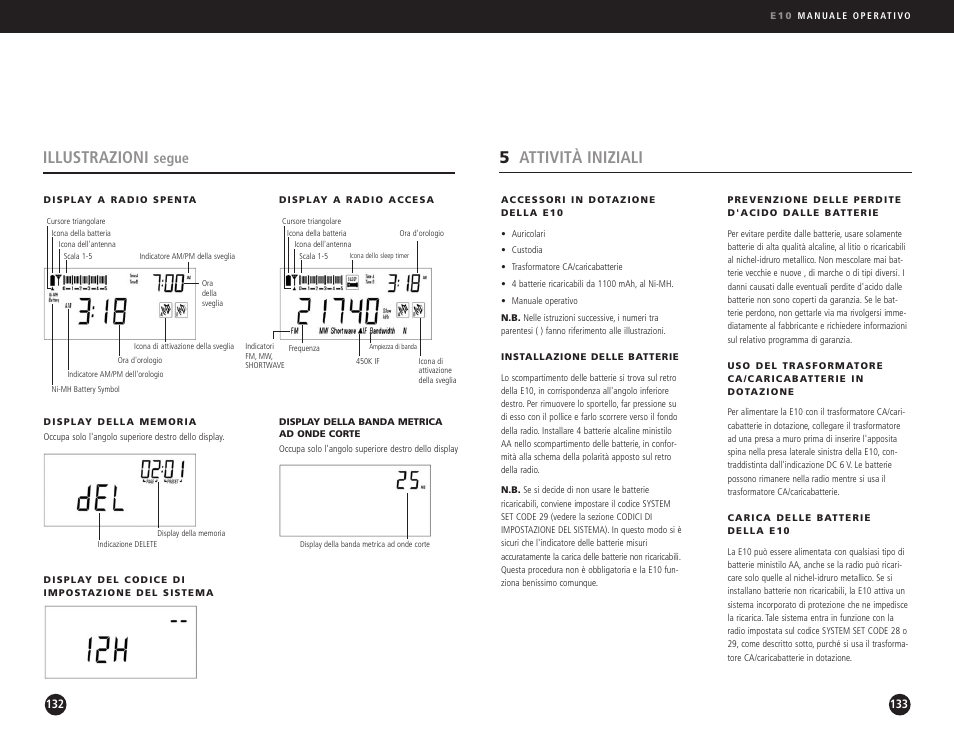 5attività iniziali, Illustrazioni, Segue | Eton Elite E10 User Manual | Page 67 / 80
