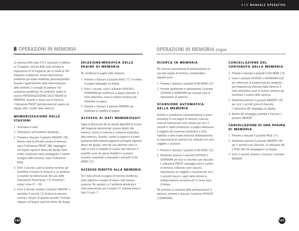 Segue | Eton Elite E10 User Manual | Page 71 / 80