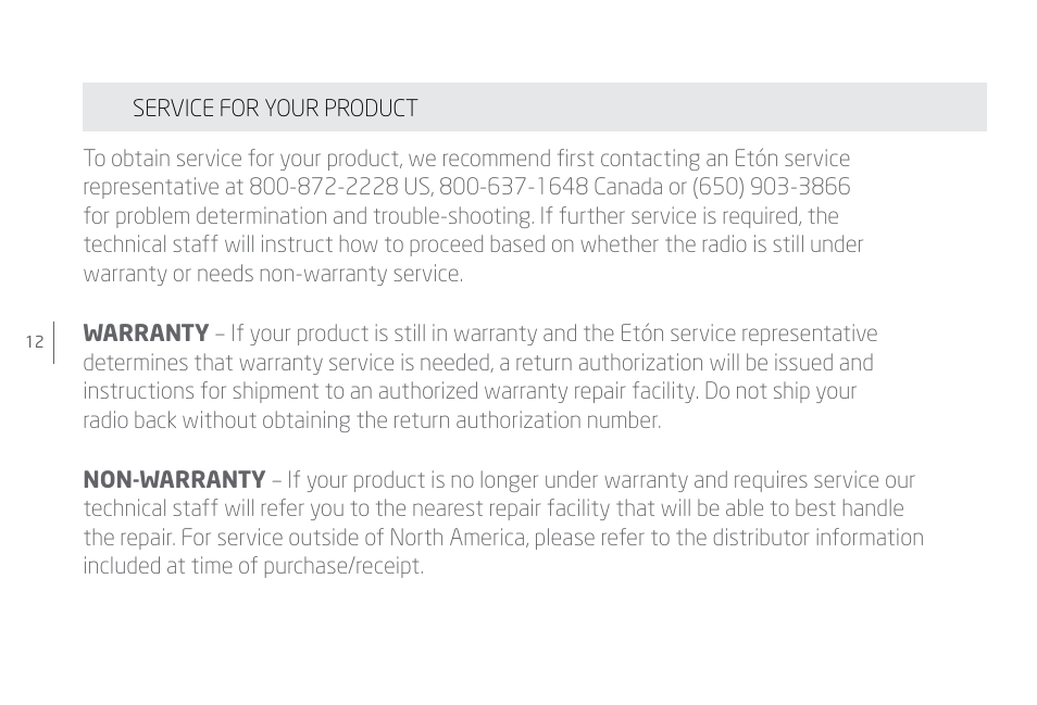 Eton Speaker System User Manual | Page 12 / 72
