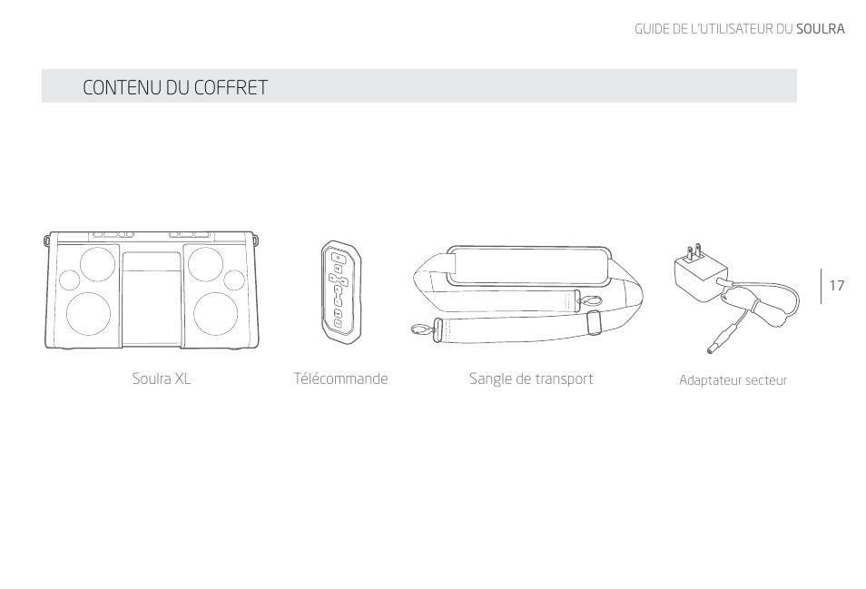 Contenu du coffret | Eton Speaker System User Manual | Page 17 / 72