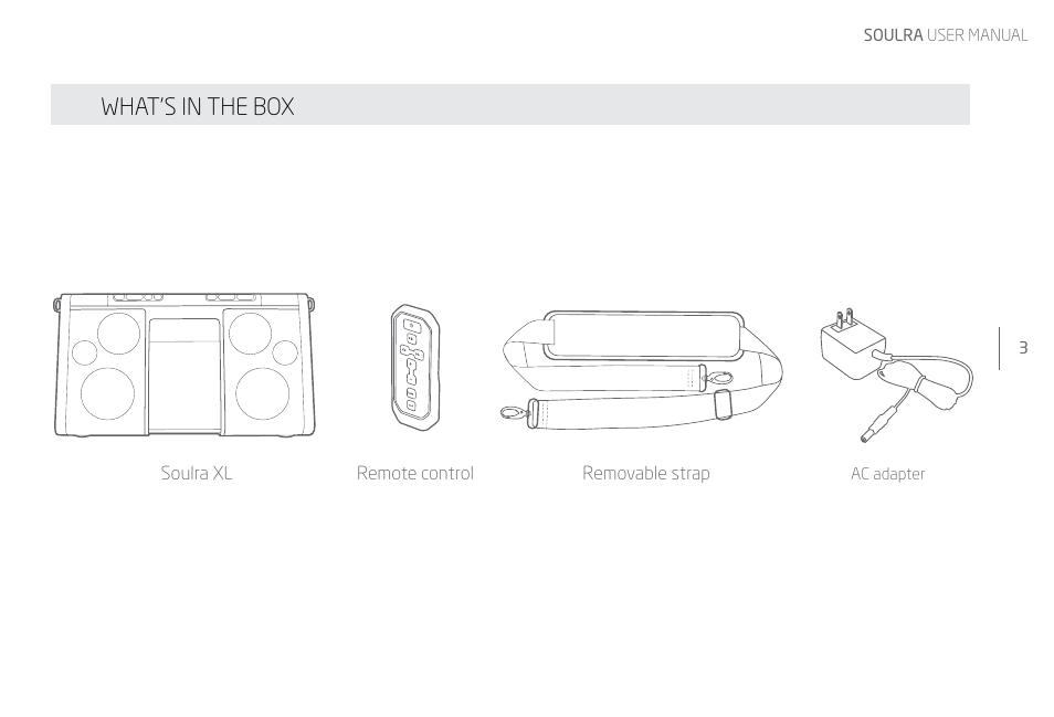 What’s in the box | Eton Speaker System User Manual | Page 3 / 72