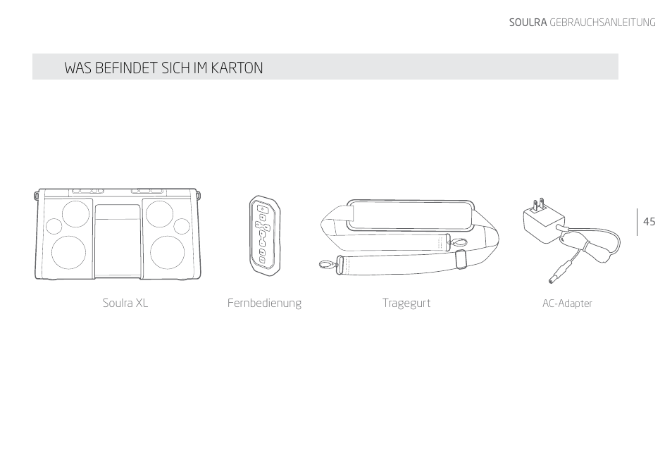 Was befindet sich im karton | Eton Speaker System User Manual | Page 45 / 72