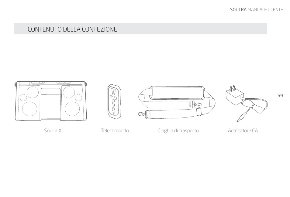 Contenuto della confezione | Eton Speaker System User Manual | Page 59 / 72