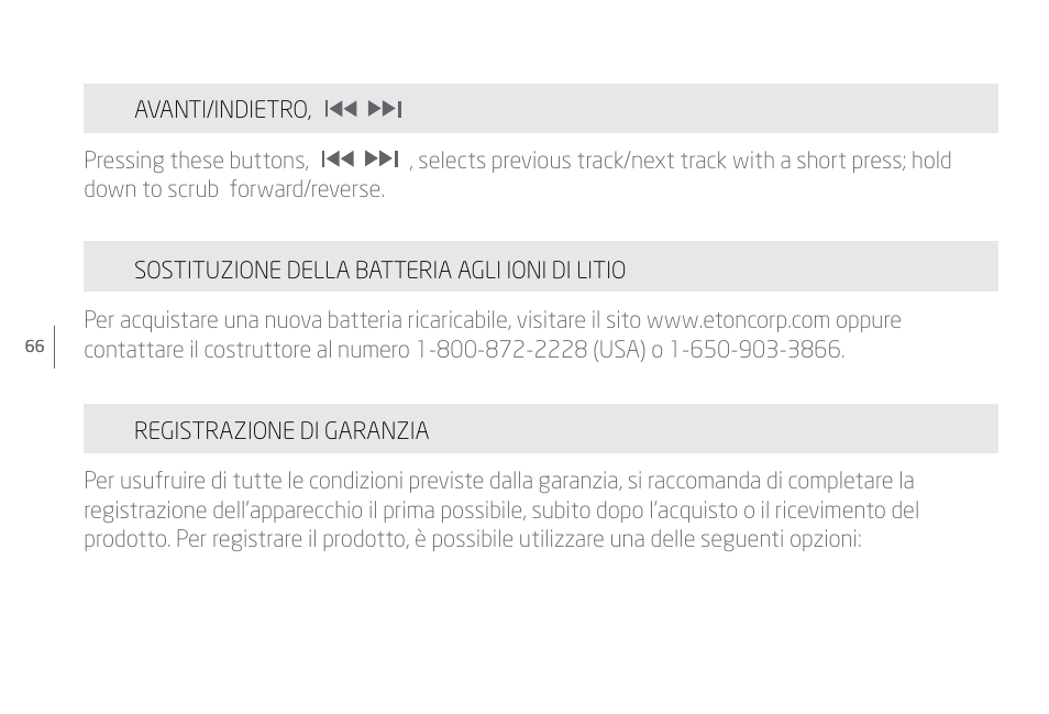 Eton Speaker System User Manual | Page 66 / 72