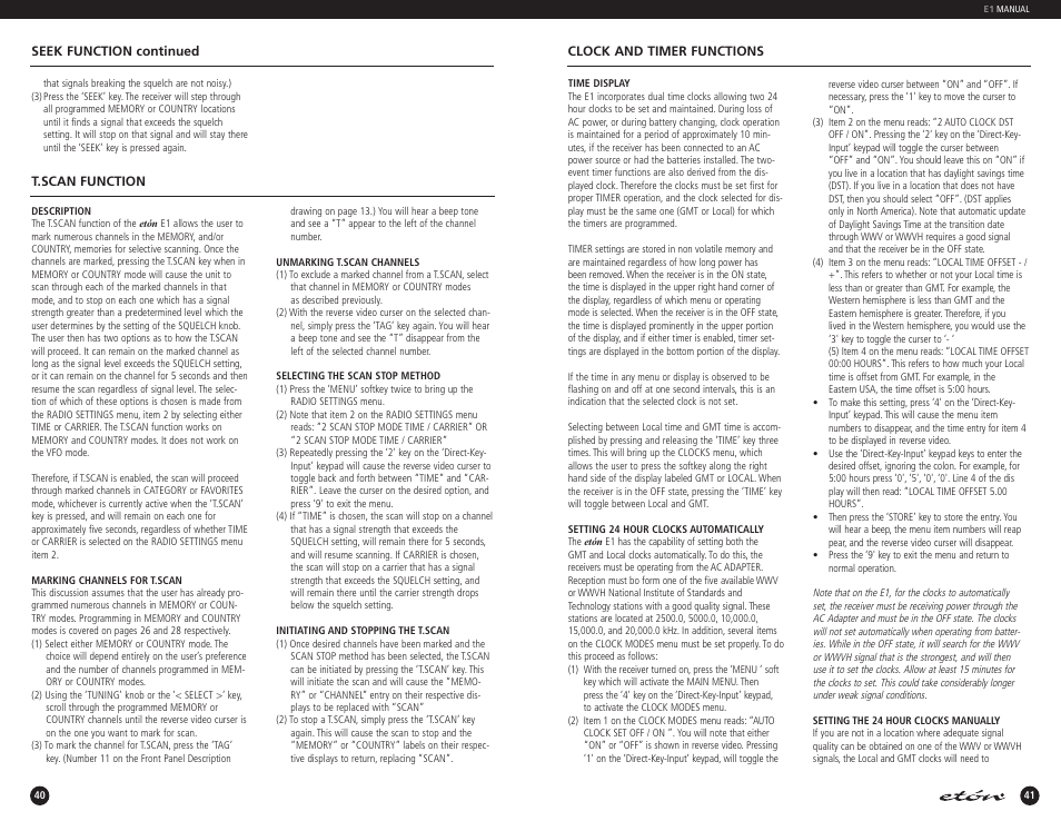 Eton E1 User Manual | Page 22 / 35
