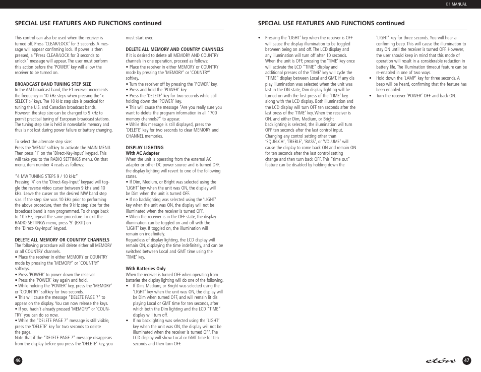 Eton E1 User Manual | Page 25 / 35
