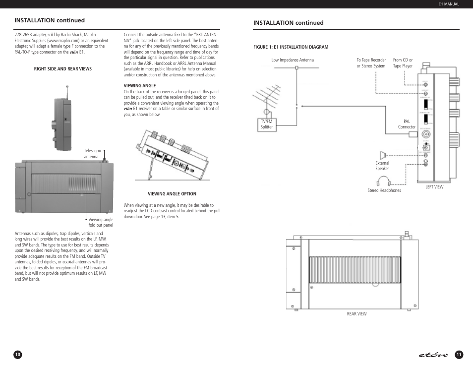 Eton E1 User Manual | Page 7 / 35