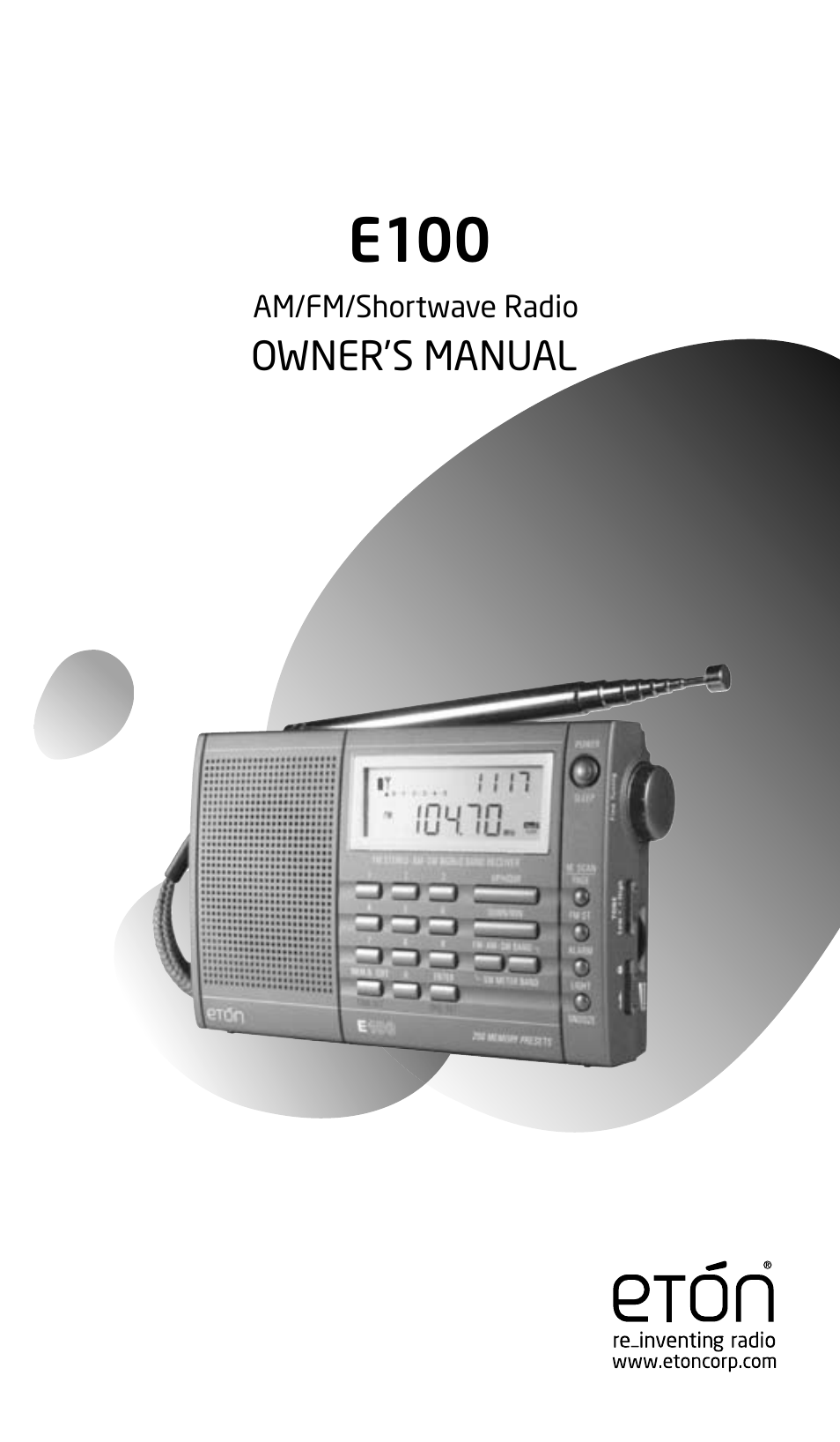 Eton Elite E100 User Manual | 41 pages