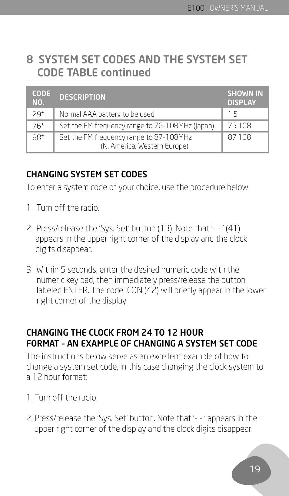 Eton Elite E100 User Manual | Page 21 / 41