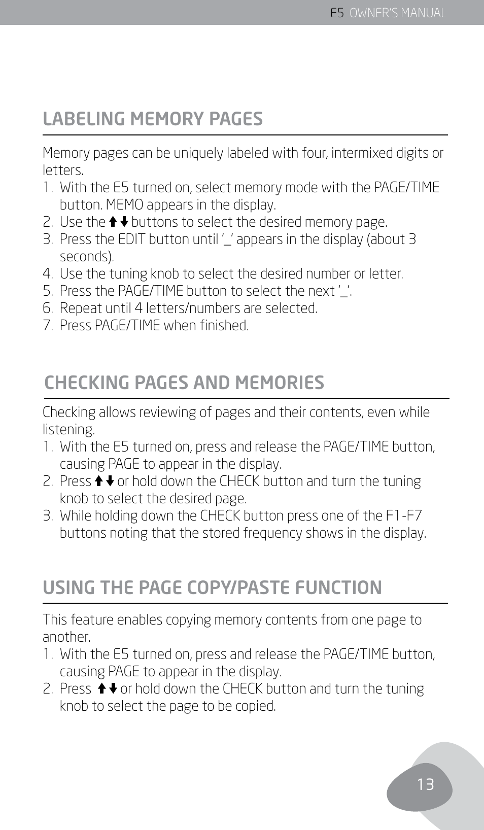 Eton E5 User Manual | Page 15 / 106